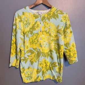 Floral Cardigan Isaac Mizrahi Live!